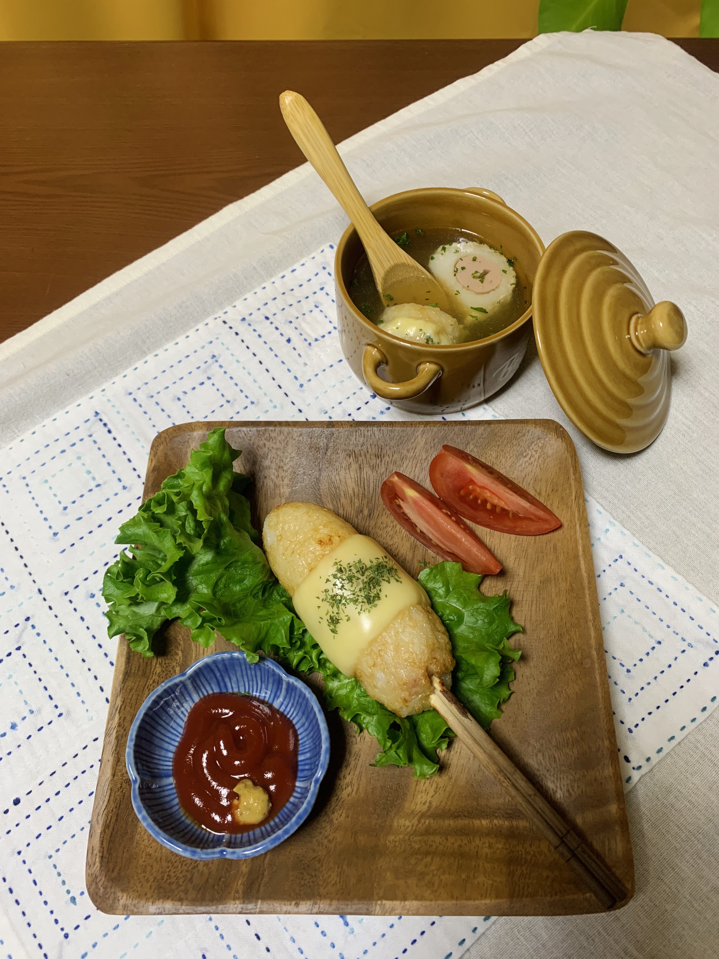 「きりたんぽドッグ」第1回　アスリートフードレシピコンテスト「テーマ補食」 入賞作品